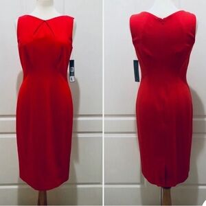 Classics Entier Red Pencil Dress Cocktail Dress Sleeveless Size 4 Nordstrom